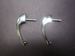 Set of 2 Vintage Amerock Cabinet Pulls Kitchen Drawer Pull Metal Chrome 4"