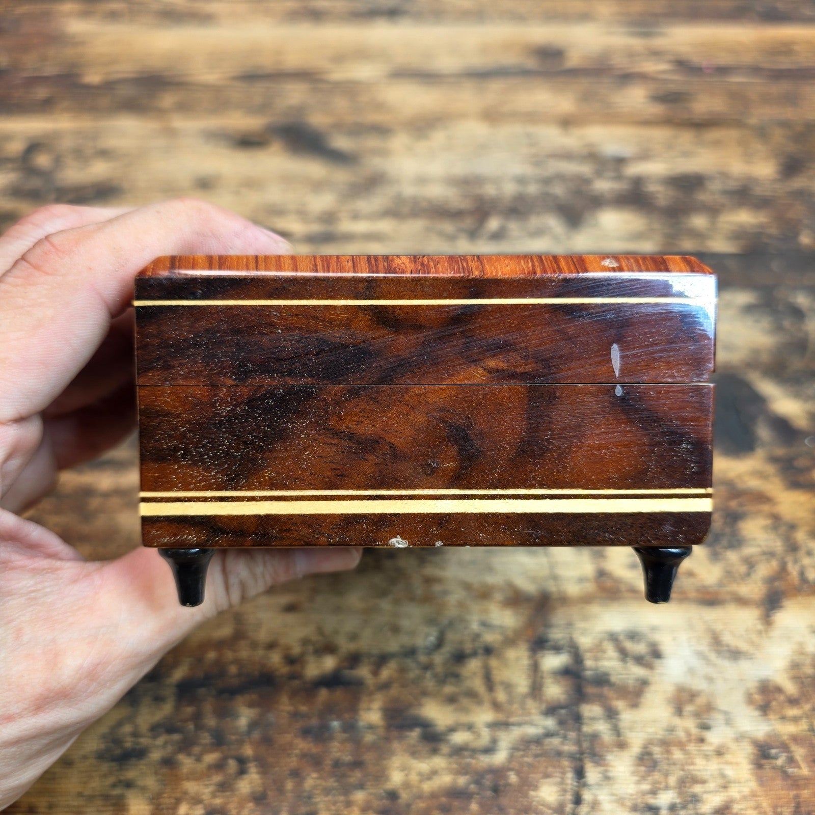 Vintage Reuge Inlaid Music Box – Chopin “Tristesse” / Slide Switch Mechanism
