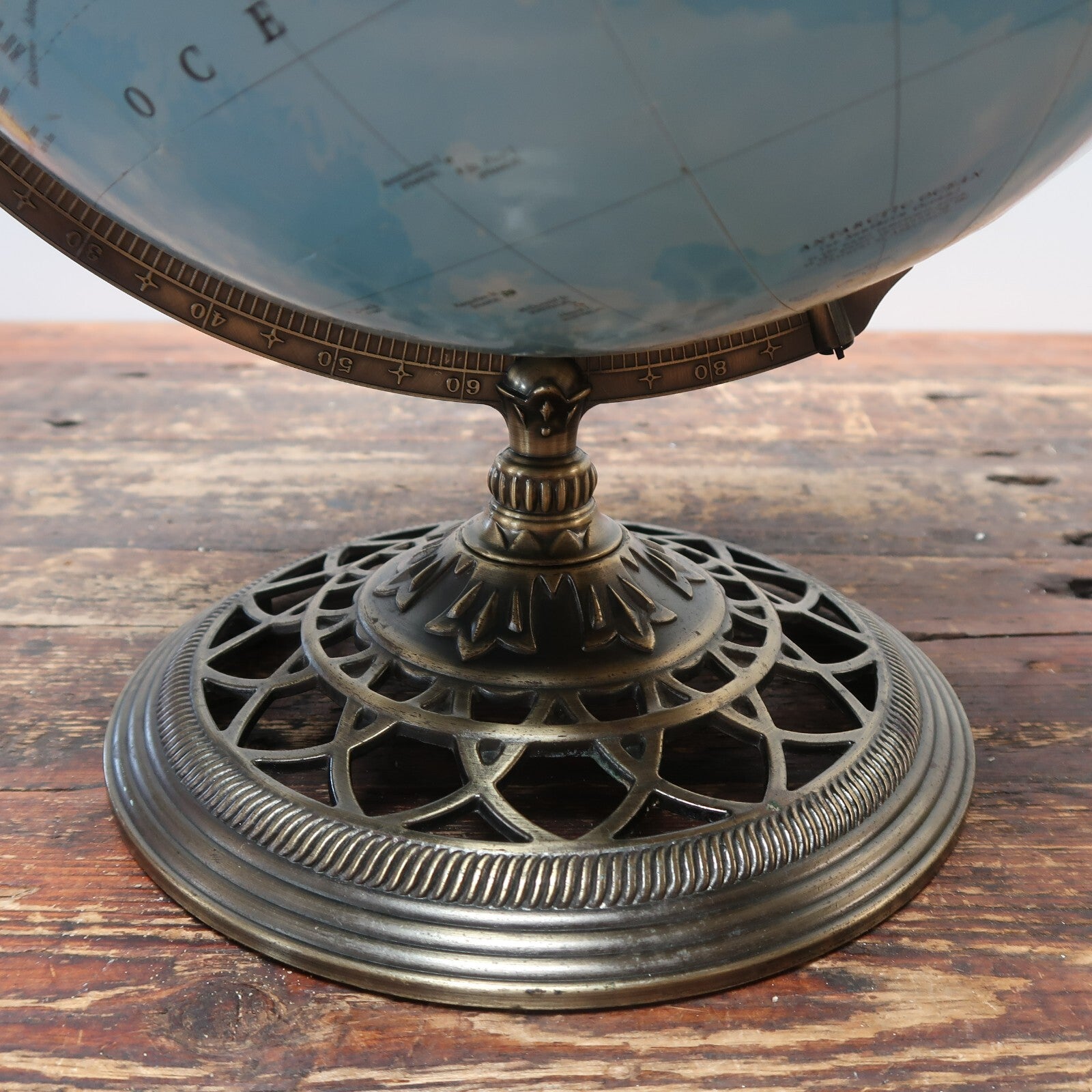 A Quality Globe The George F. Cram Company World Globe 12" Diameter