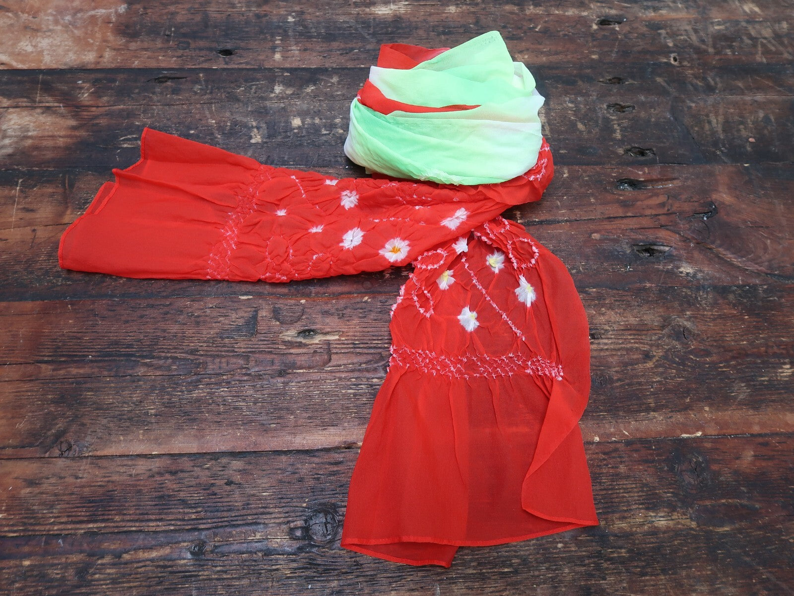 Vintage Japanese Summer Scarf 8ft x 1ft