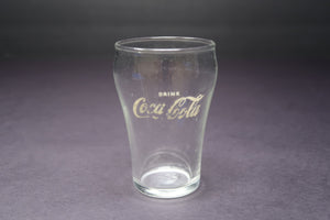 Vintage Small Coke Drinking Glass Bell Shaped 4" Tall