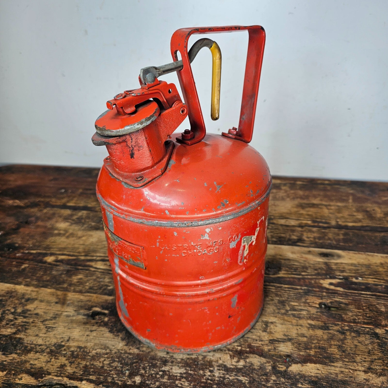 Justrite Steel Safety Can with Trigger-Handle 1 Gallon Gas Can