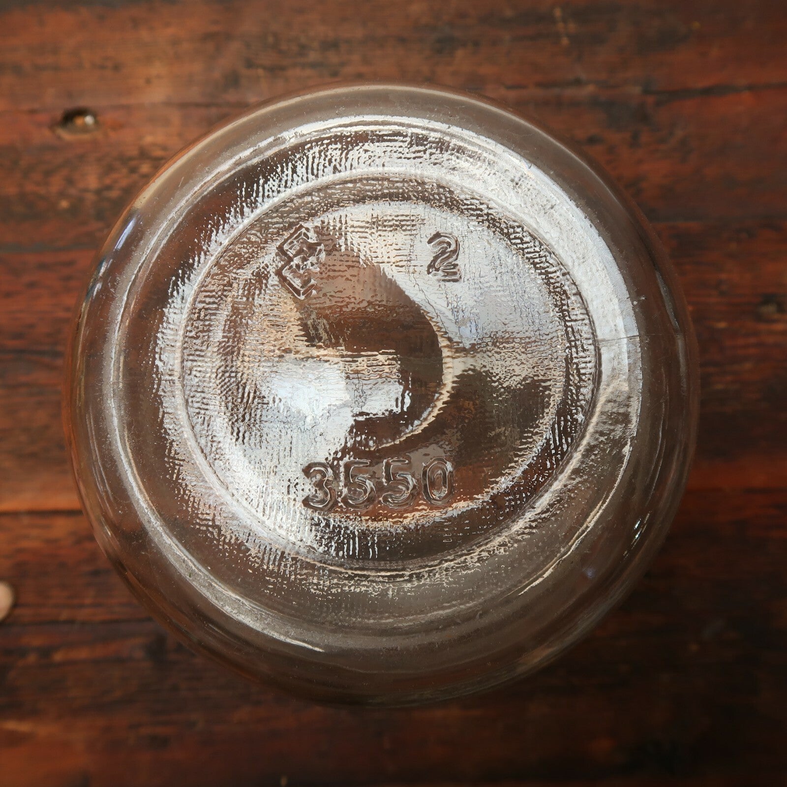 Vintage Jar With Rustic Lid H 10" x W 6"
