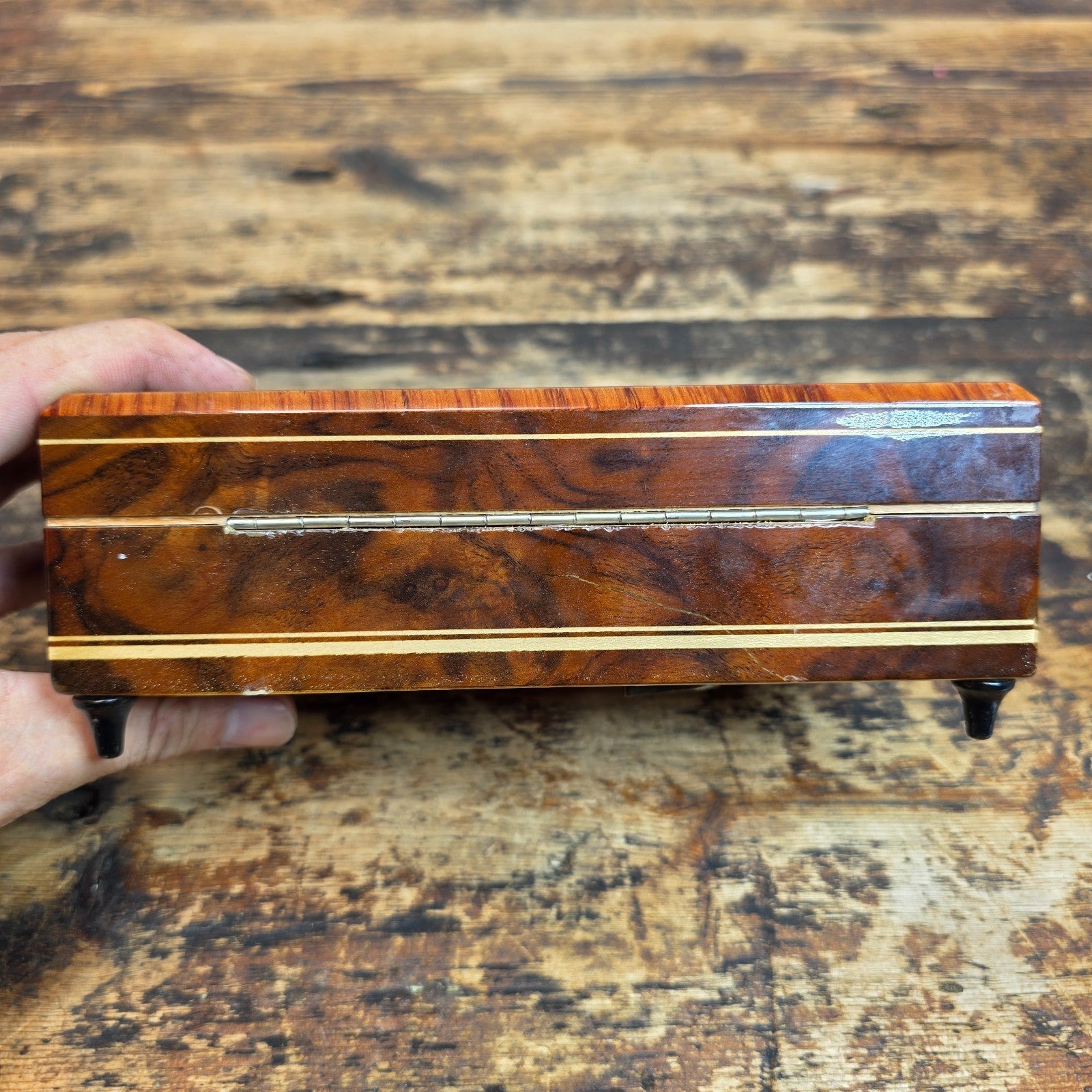 Vintage Reuge Inlaid Music Box – Chopin “Tristesse” / Slide Switch Mechanism
