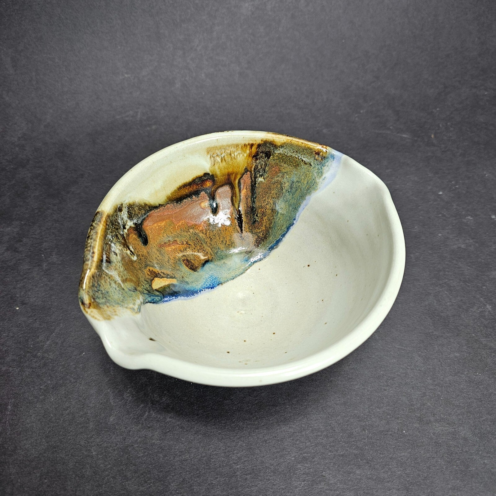 Signed Studio Pottery Bowl - Hand Signed - Mixing Bowl