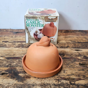 Terra Cotta Garlic Onion Oven Bake Cooker Roaster 90s