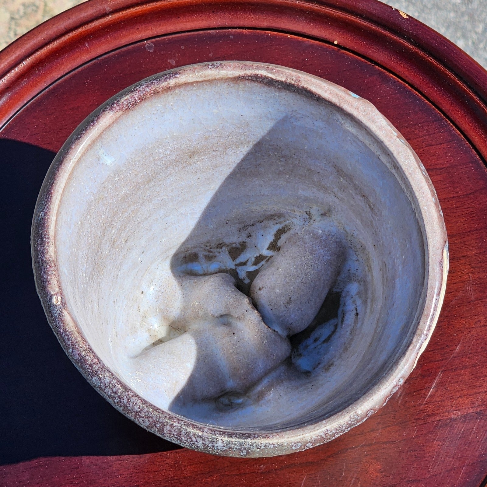 Small Handmade Pottery Planter 5" Dia x 4.5" H