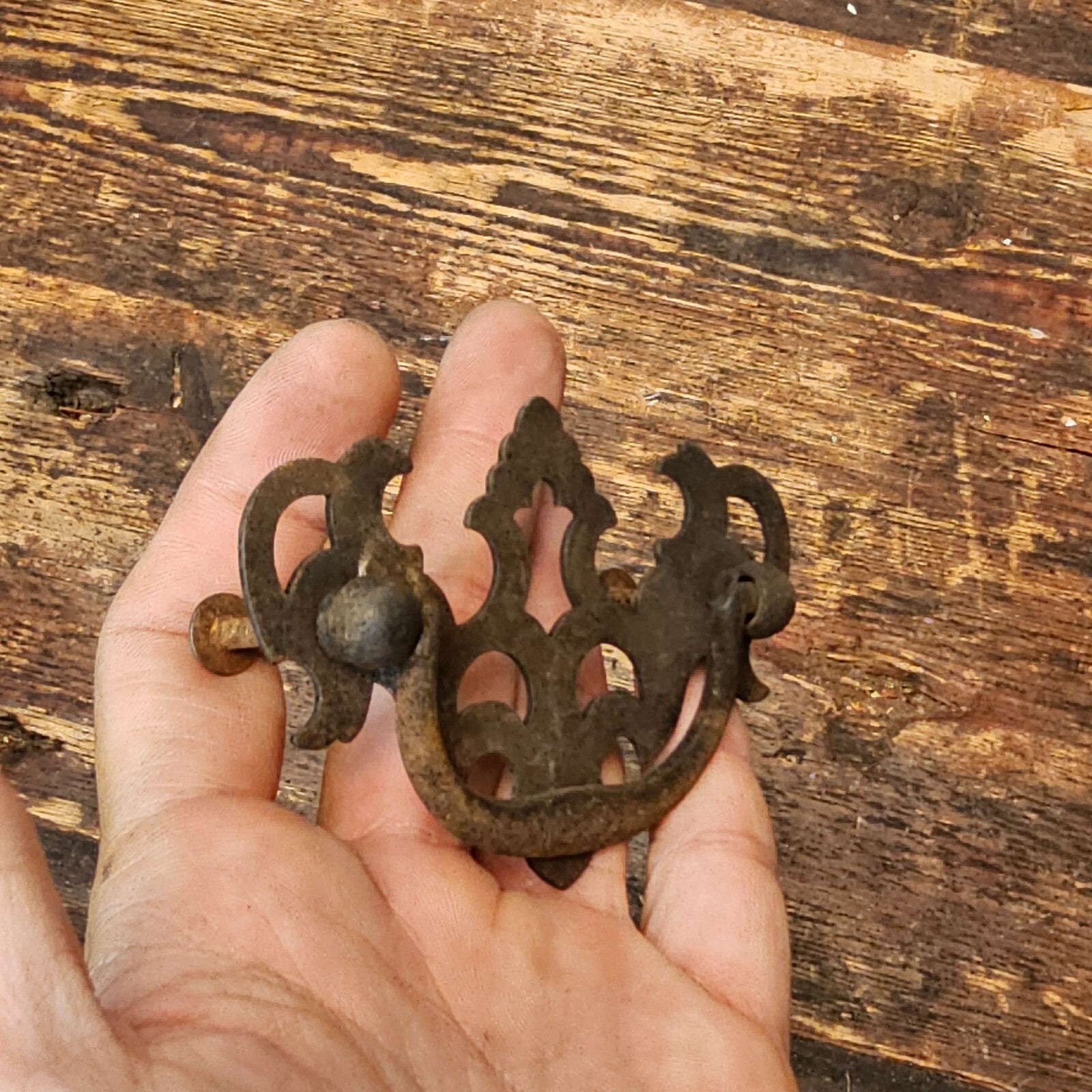 Set of 2 Vintage Rustic Drawer Pulls (C)
