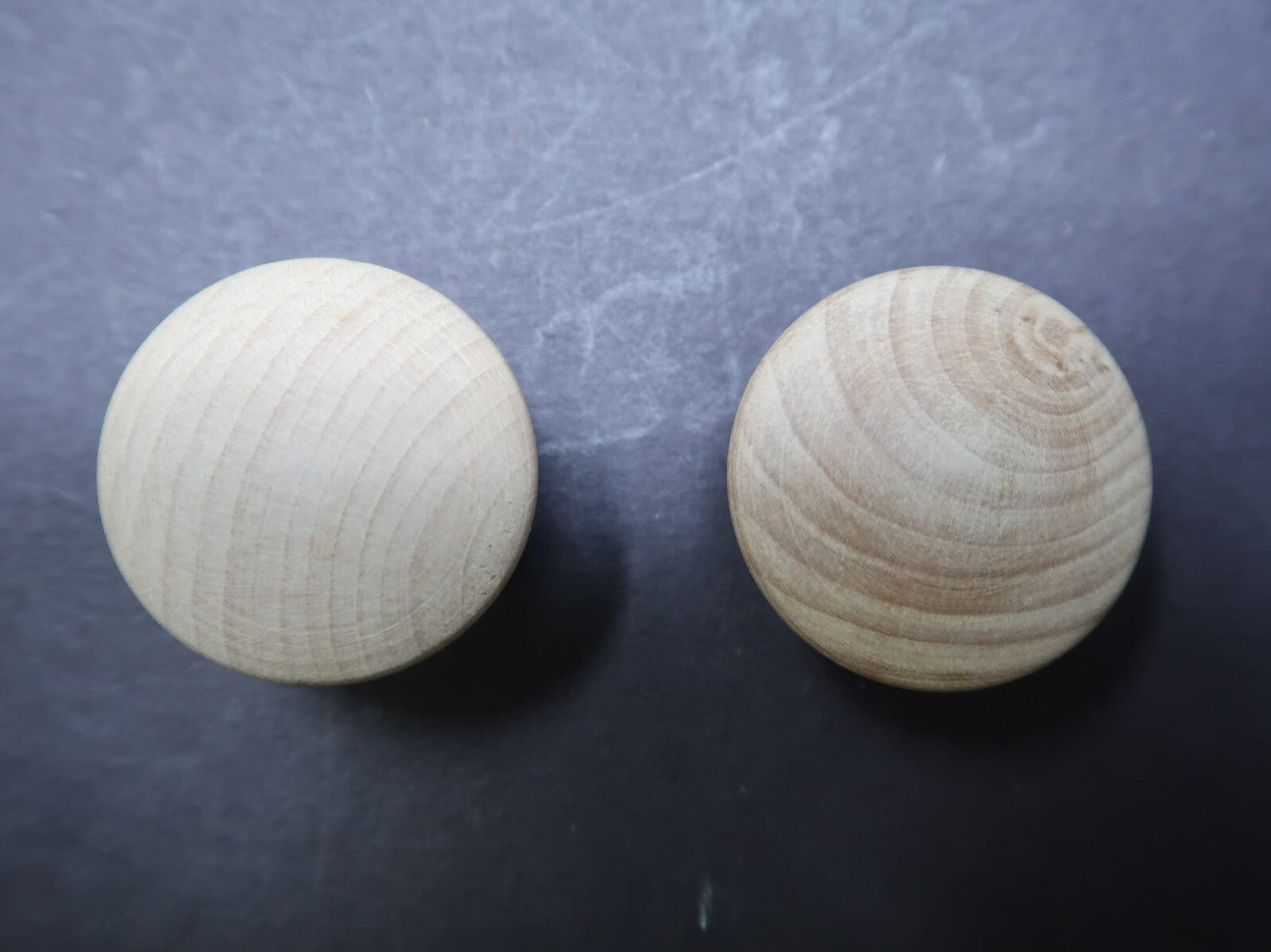 Pair of Hickory Hardware Natural Woodcraft Unfinished Wood Cabinet Knobs P185-UW