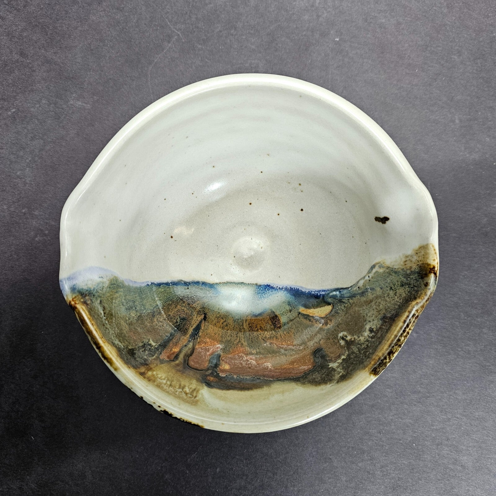 Signed Studio Pottery Bowl - Hand Signed - Mixing Bowl