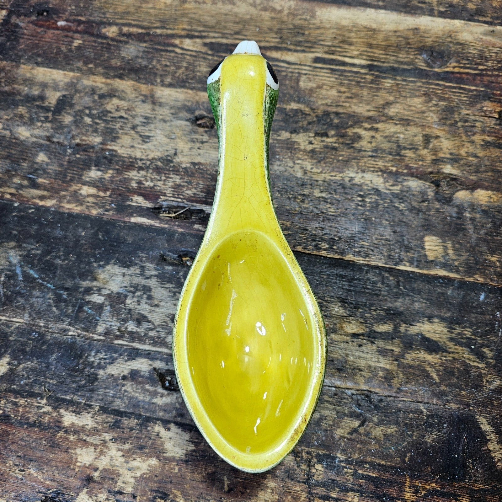 Brayton Laguna Pottery Floral Bird Decorative Guacamole Bowl and Spoon Set