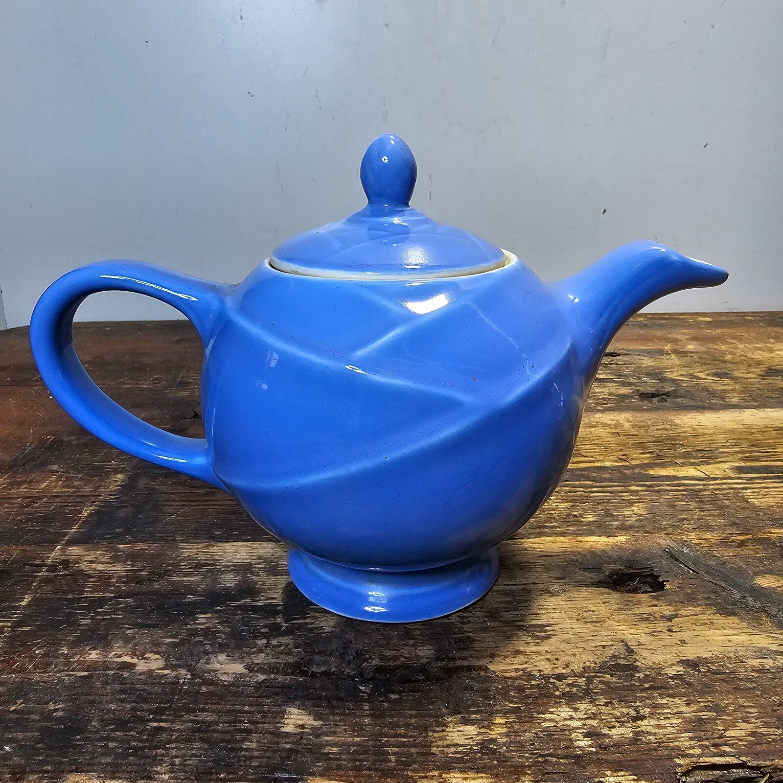 Vintage Hall China Blue Teapot