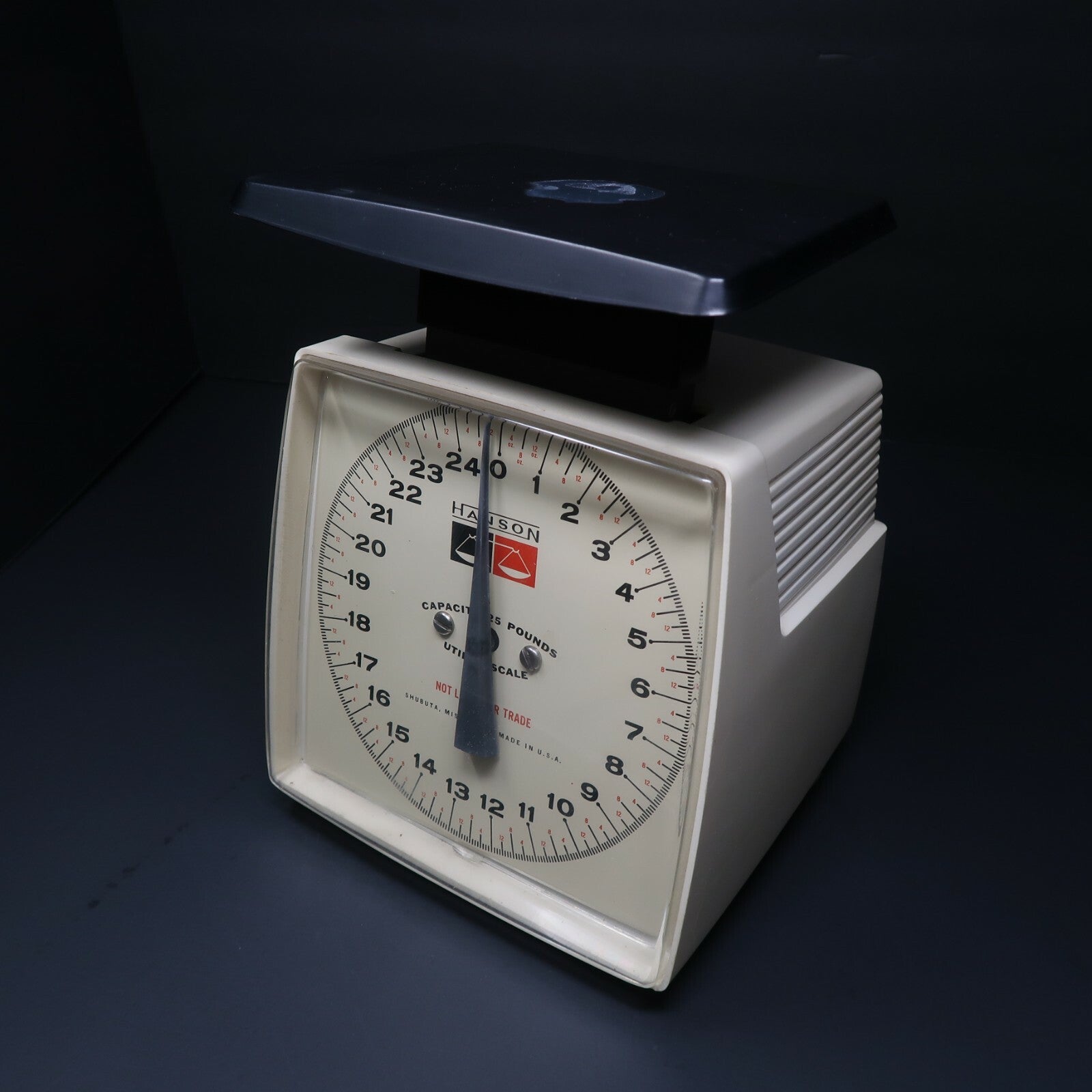 Vintage HANSON Kitchen 25 lb Scale H9" x W6" x D6.5" (2.11 lb)