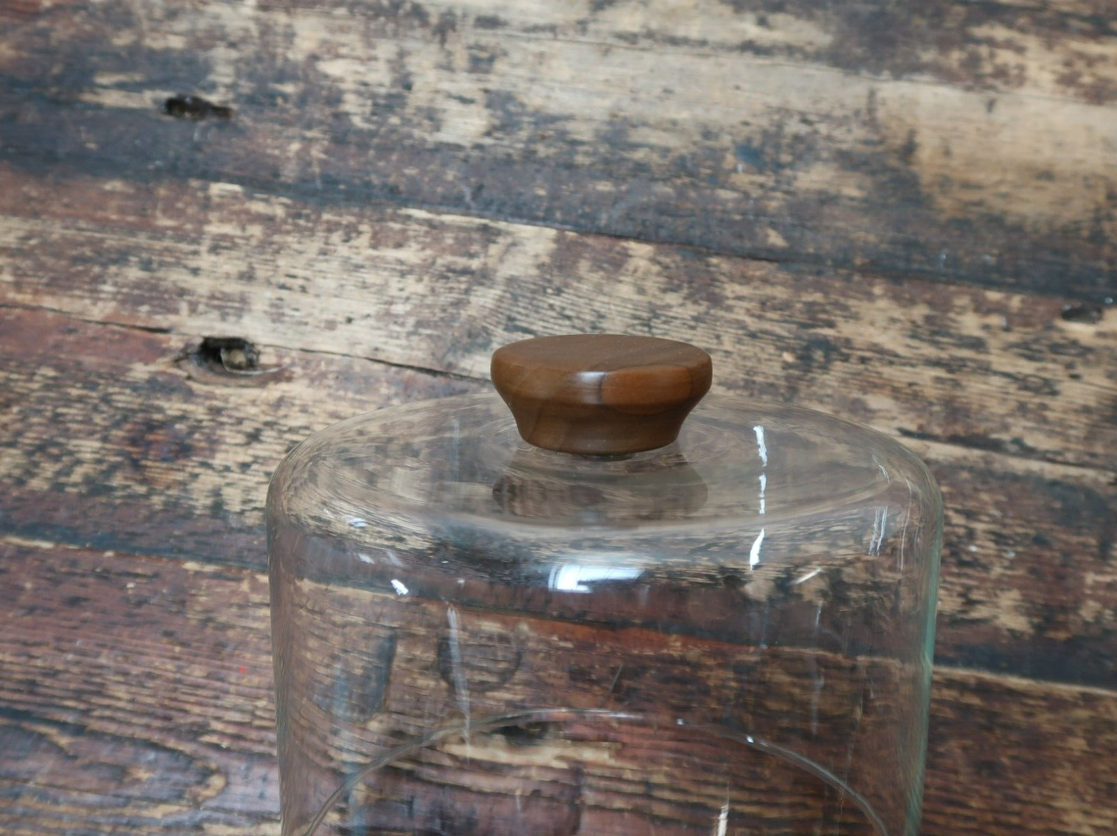 Kustom Kraft Cheese Board Tray With Glass Dome Solid Black Walnut Made In USA