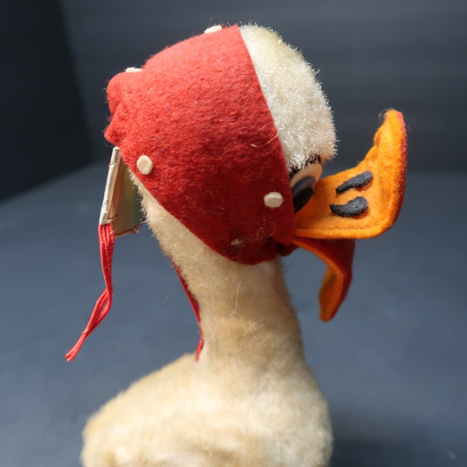 Vintage G.I.R. Pertegato Vicenza Duck Doll With Tag H6" Made in Italy 1960's