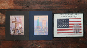 Set of 3 September 11, 2001 New York Memorial