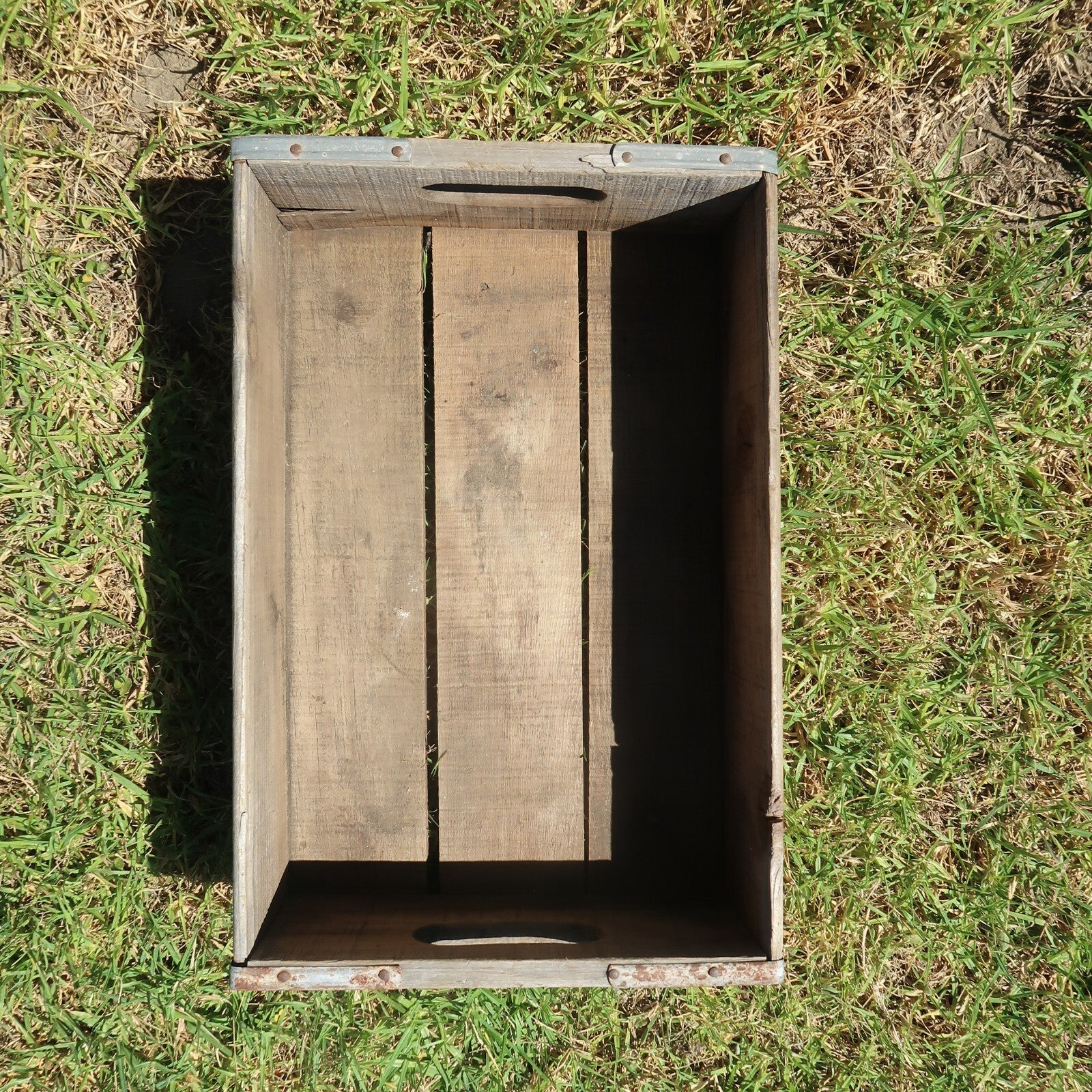 Vintage 7up Fresh Up Wooden Crate Garden Tool Box 1973