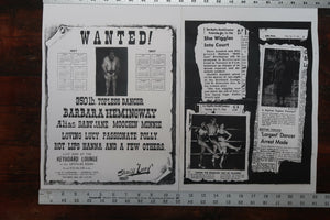 Vintage 350lb Topless Dancer " Barbara Hemingway " Burlesque Dancer Stripper