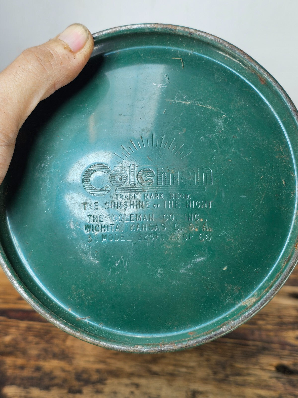 Vintage 1966 Coleman 220F Double Mantle Not Tested