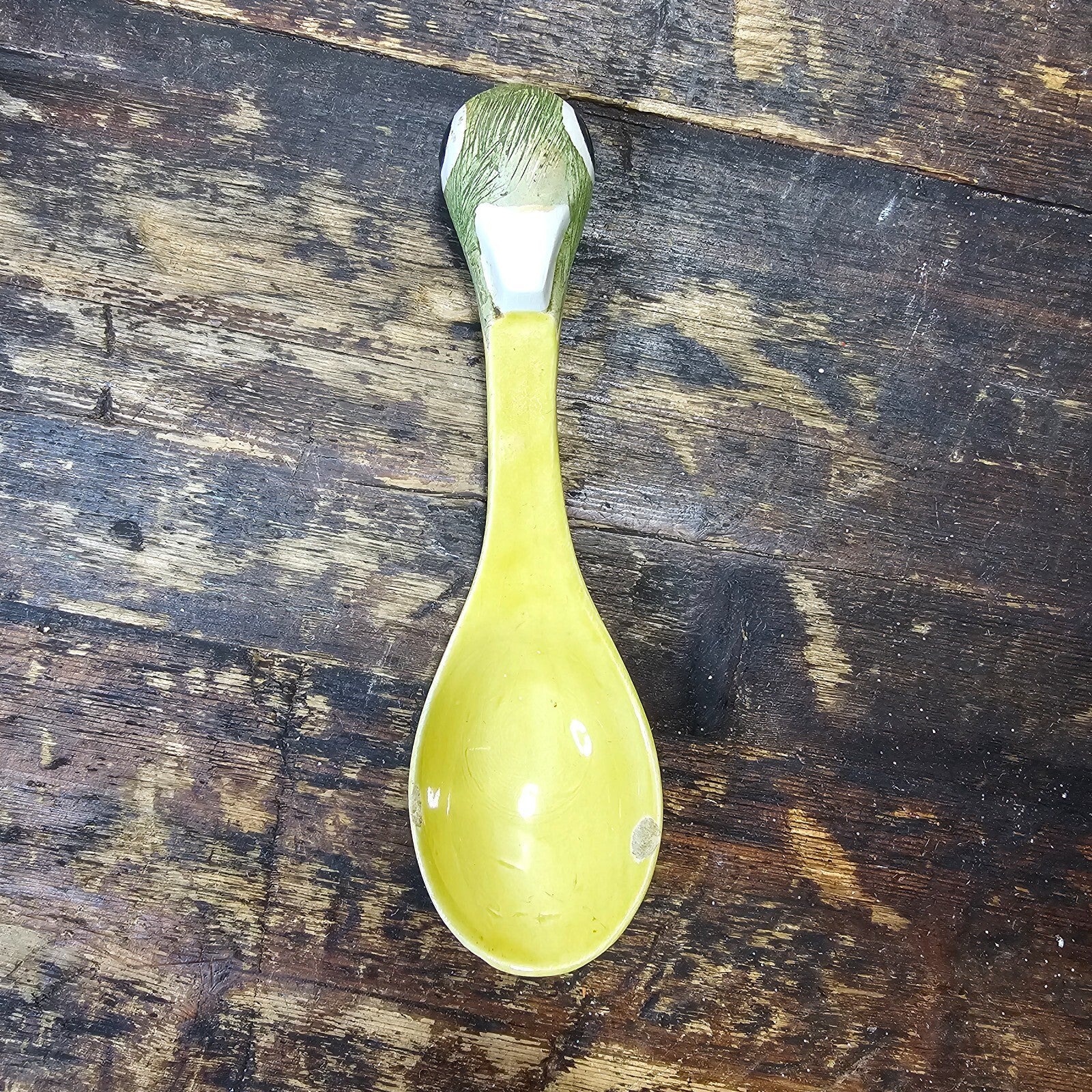 Brayton Laguna Pottery Floral Bird Decorative Guacamole Bowl and Spoon Set