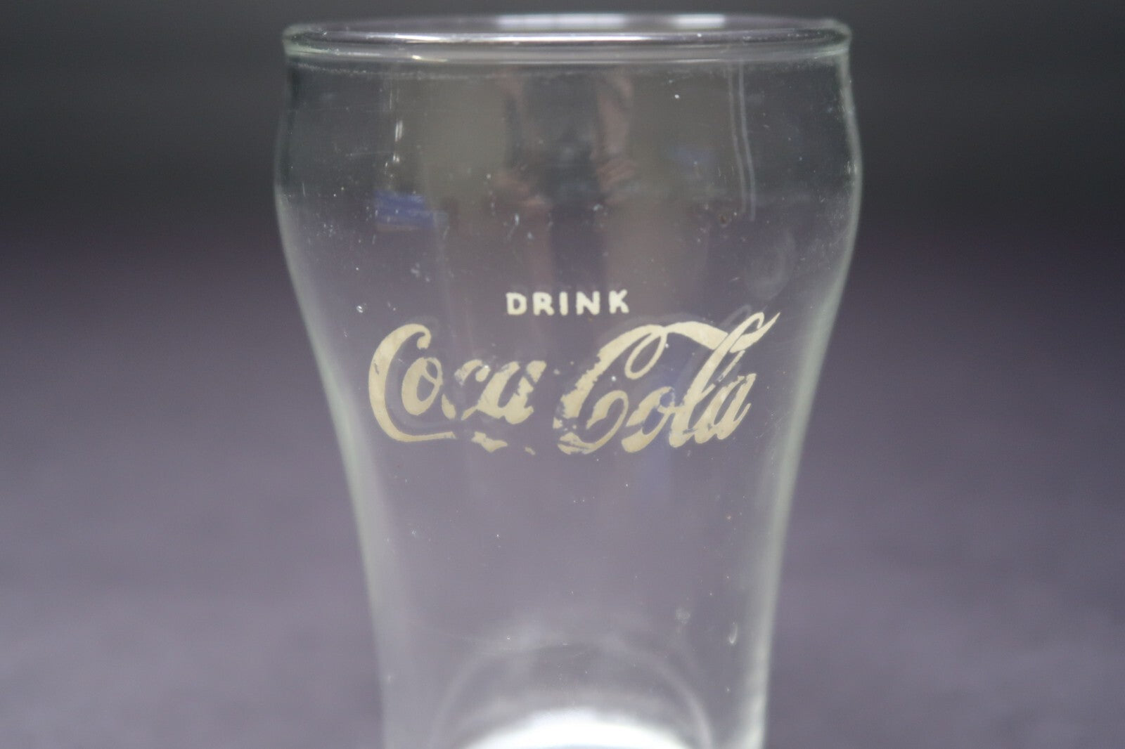 Vintage Small Coke Drinking Glass Bell Shaped 4" Tall