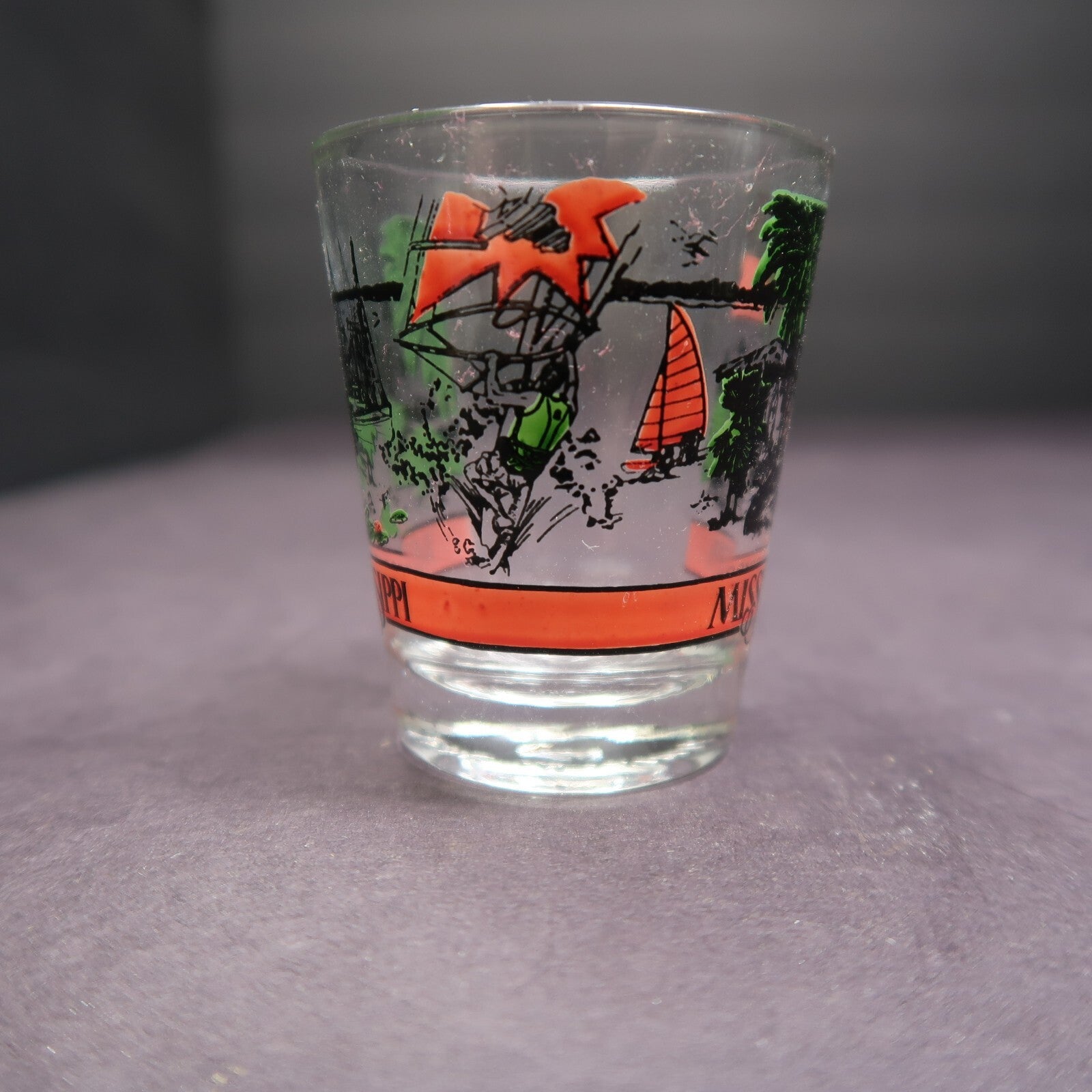 Mississippi Souvenir Shot Glass H 2.3"