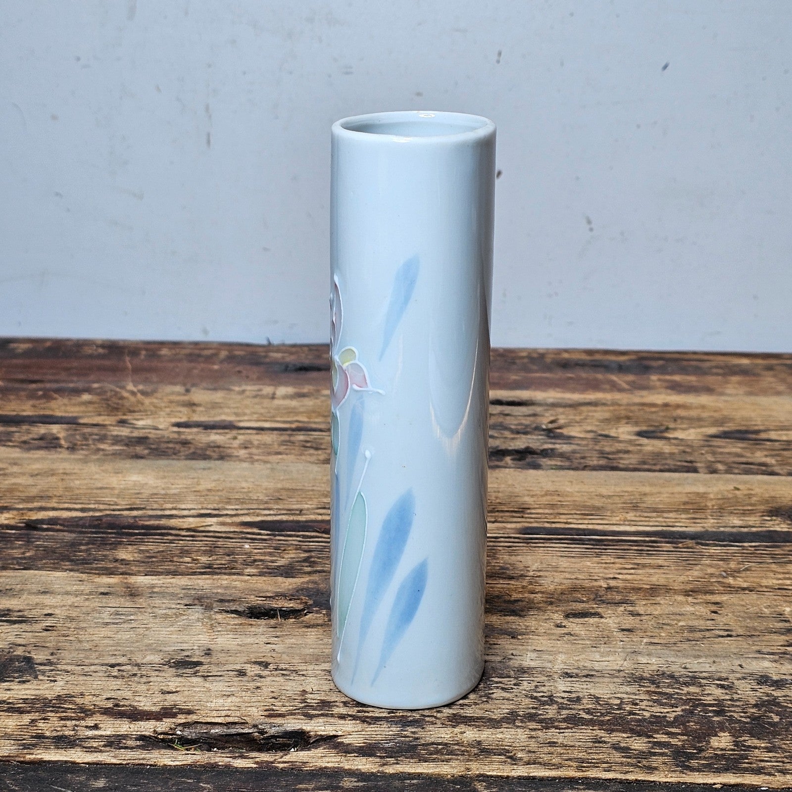 Vintage Otagiri Japan Floral Lite Hand Painted Vase