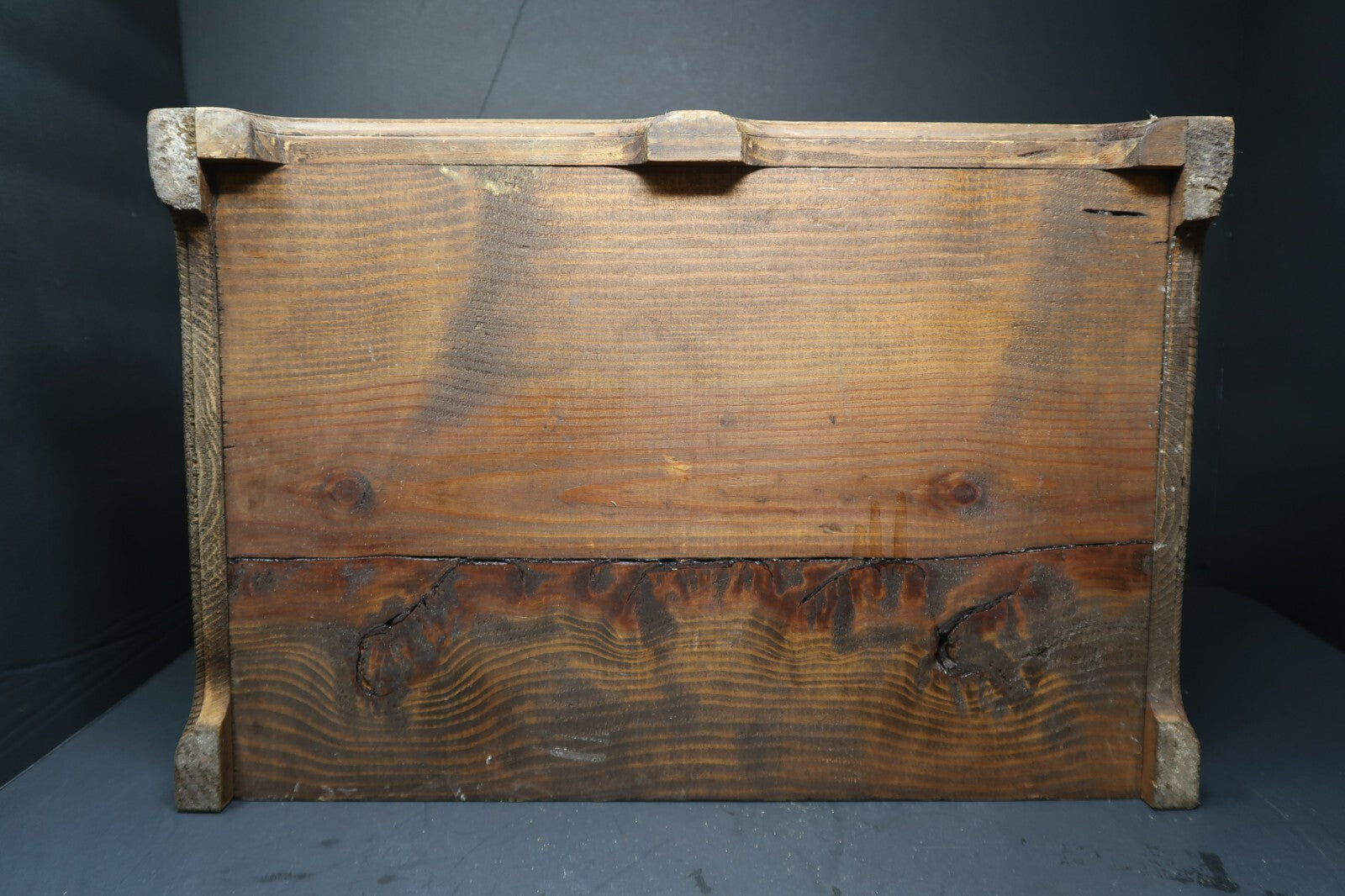 Vintage Wood Bread Box Rustic Wooden Box Farmhouse 16” X 11” X H 11.5”