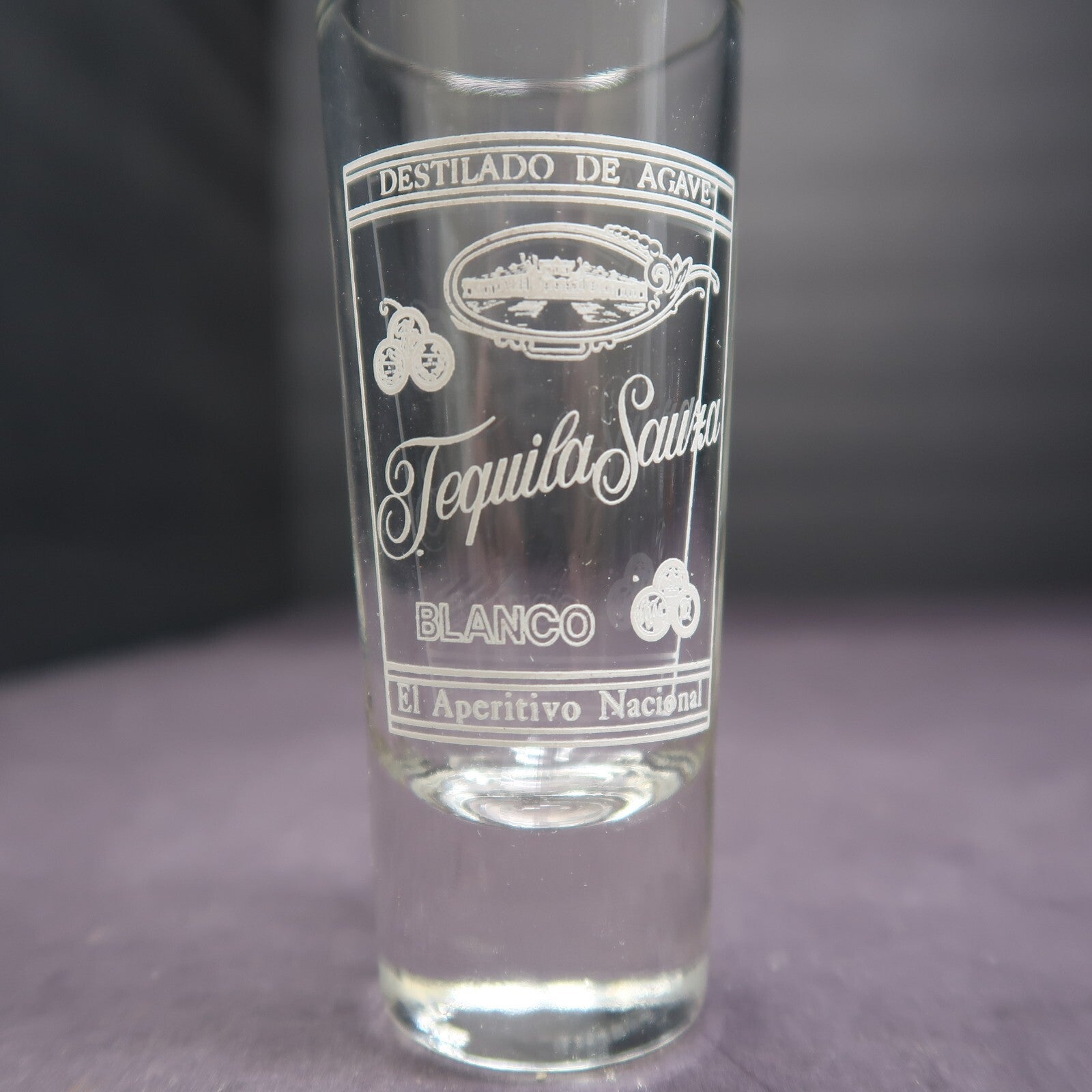 Embossed Blanco Tequila Sauza Shot Glass El Aperitivo Nacional Made In Mexico