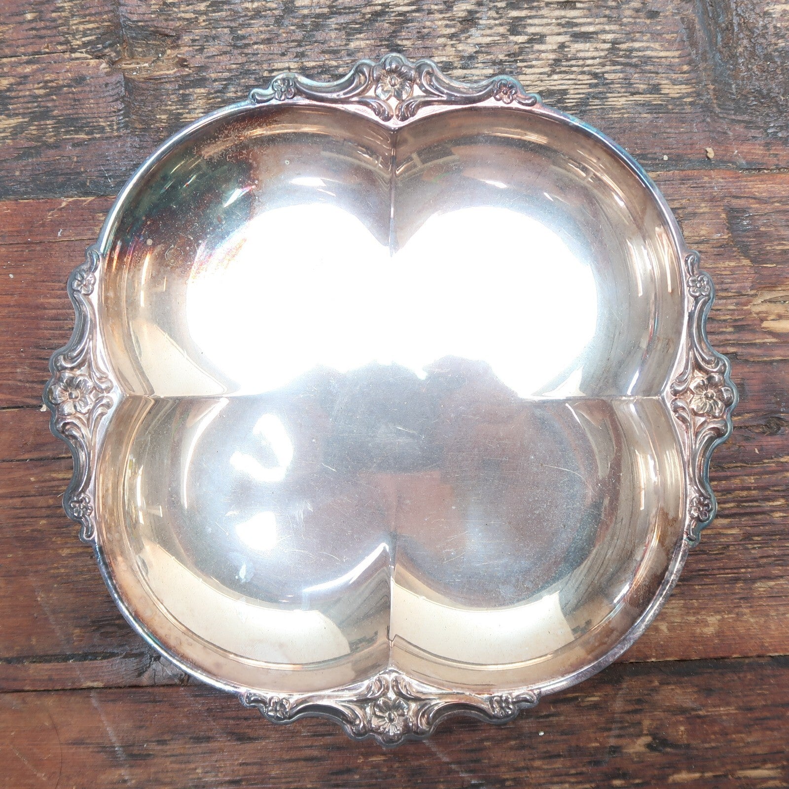International Silver Co DeepSilver Empress Party Set Relish Tray & Spoon Set