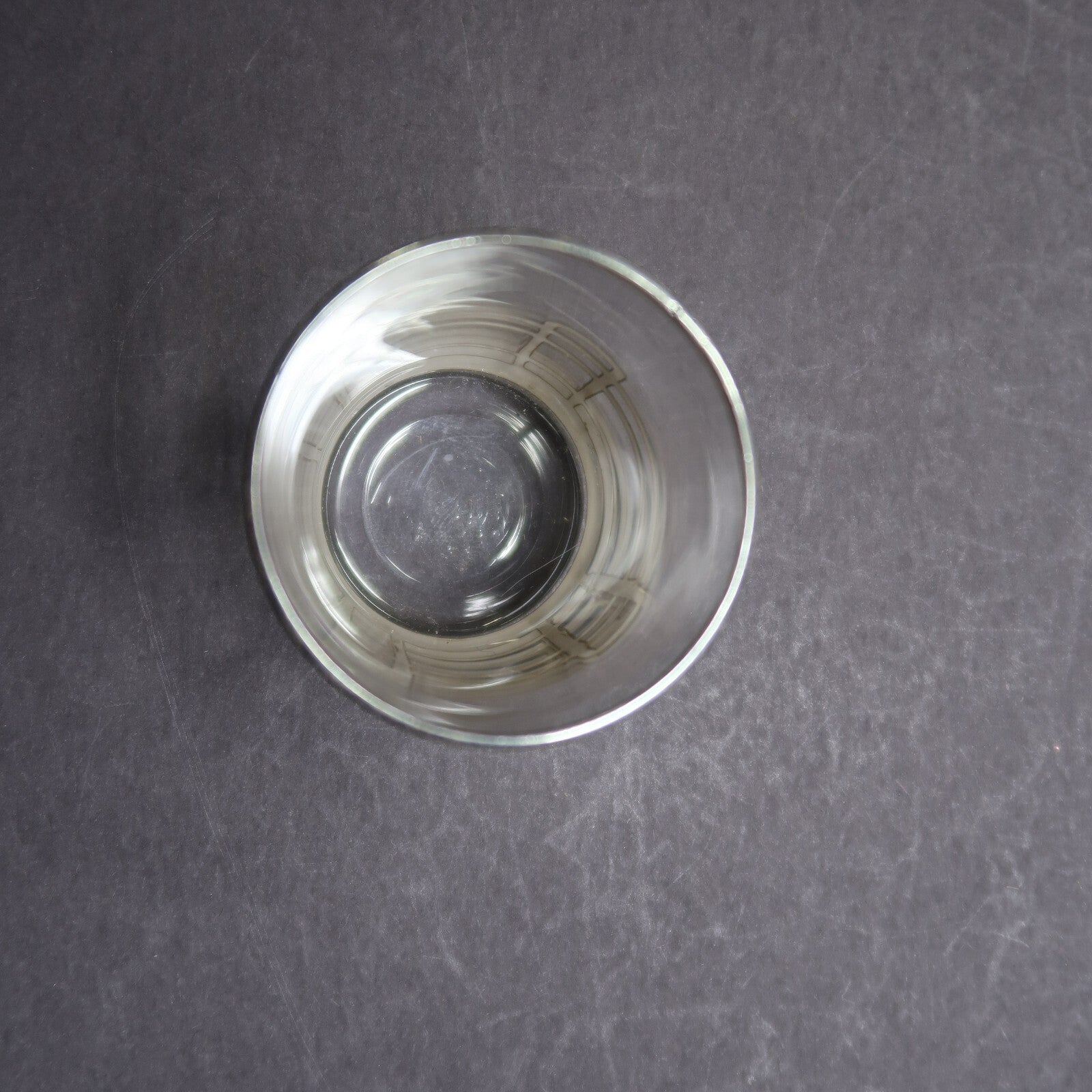SIlver Rimmed Shot Glass H 2.3"