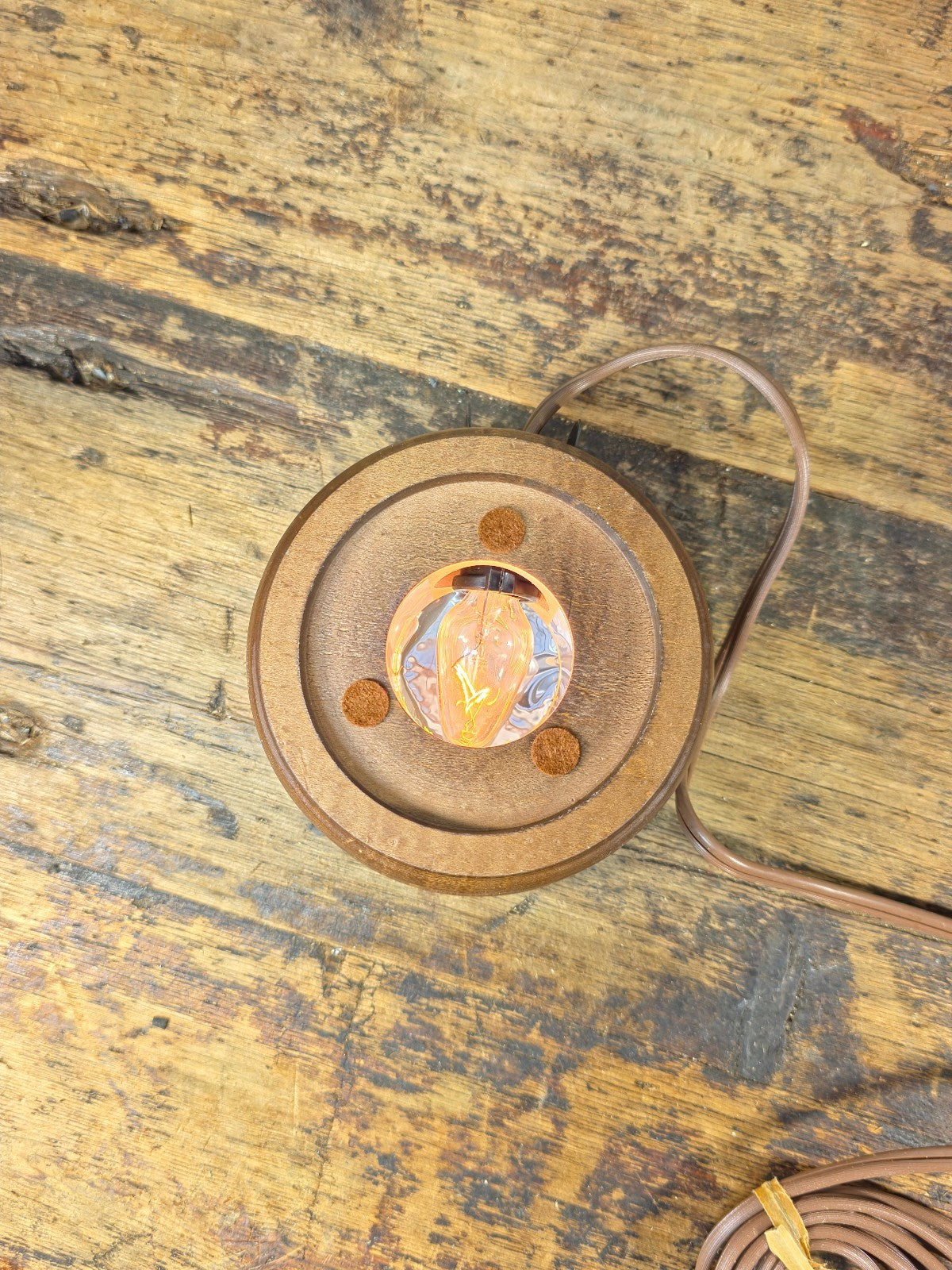 Vintage Wooden Display Light Stand by Analite Inc. “Show-Off Illuminator” USA
