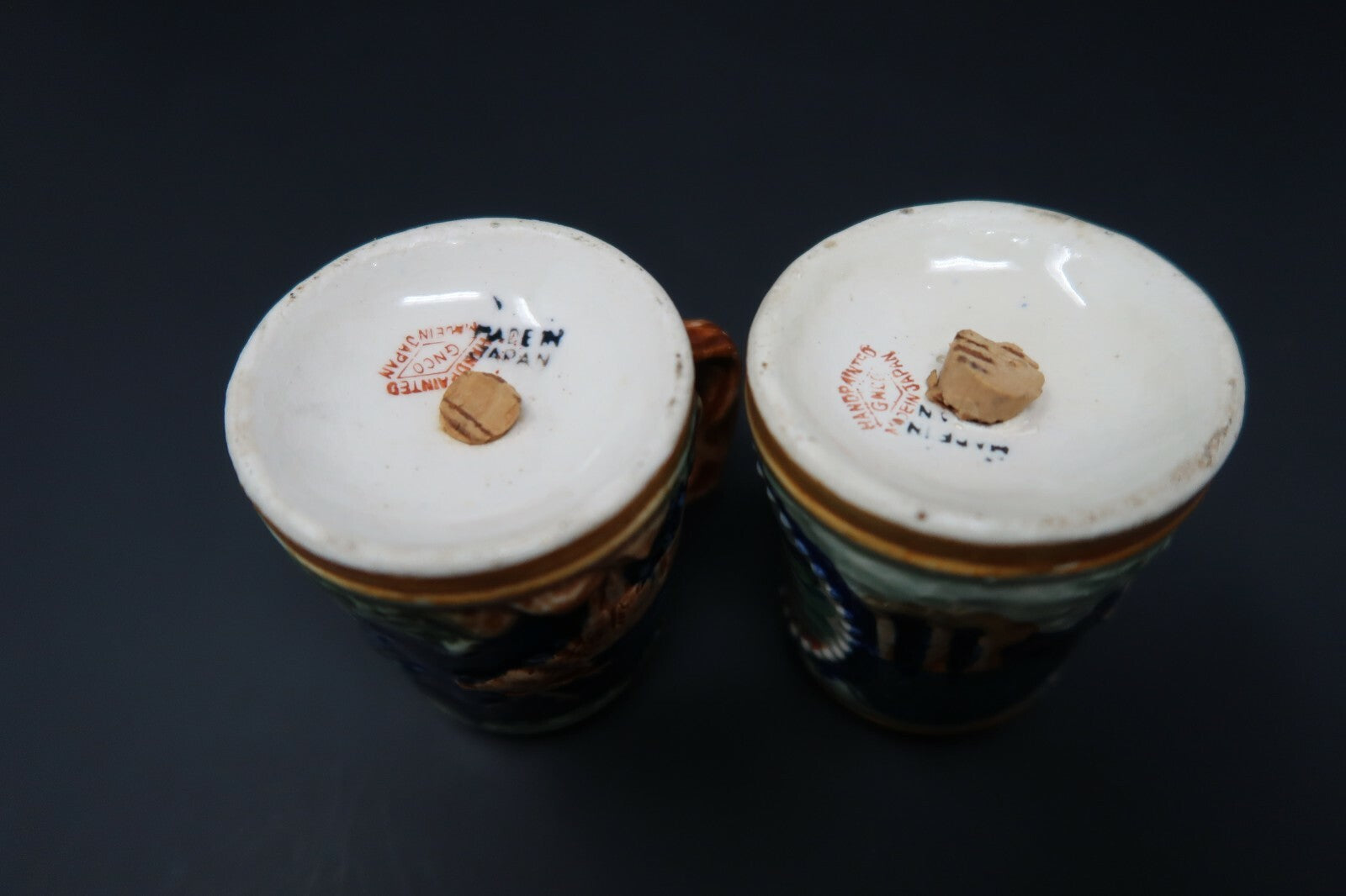 State Souvenir of Virginia Beer Stein Salt Pepper Shakers Made In Japan