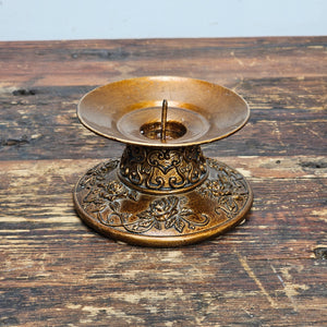Ornate Asian Style Resin Candle Holder