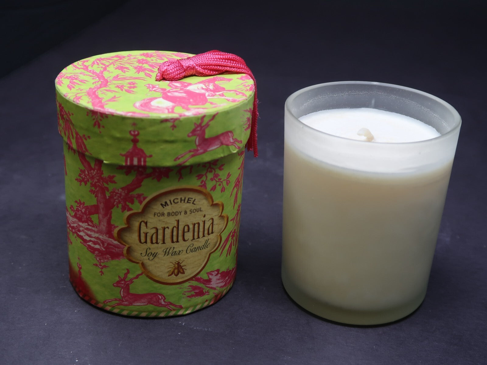 Michel Design For Body & Soul Gardenia Flowers Soy Wax Candle 6 oz - 40 Hrs
