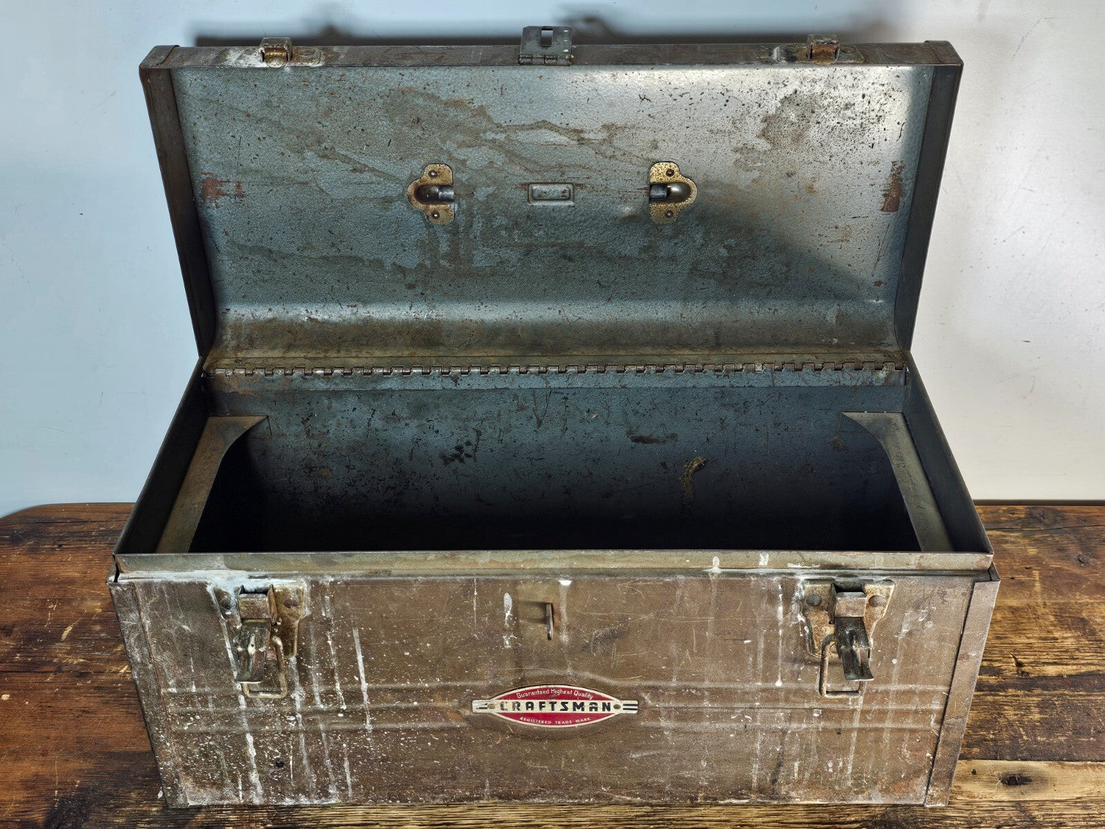 1950s Craftsman 6500 Mechanic Tool box With Tray 18"L x 8"D x 9"H