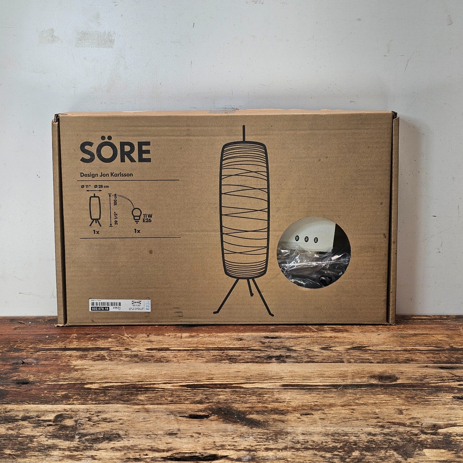 RARE Vintage IKEA SÖRE Floor Lamp by Jon Karlsson | New Old Stock, Discontinued