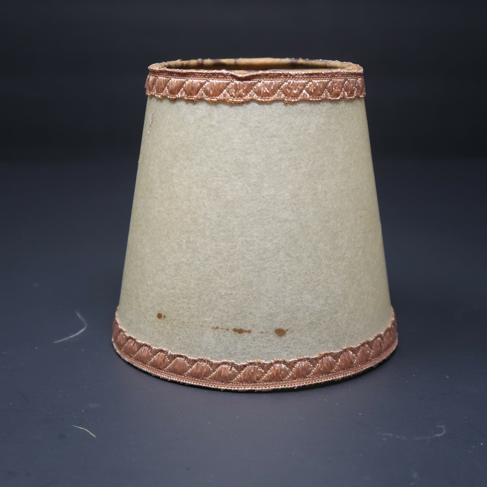 Vintage Chandelier Clip On Paper Empire Lamp Shade 2.75" x 3.75" x 4"
