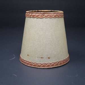 Vintage Chandelier Clip On Paper Empire Lamp Shade 2.75" x 3.75" x 4"