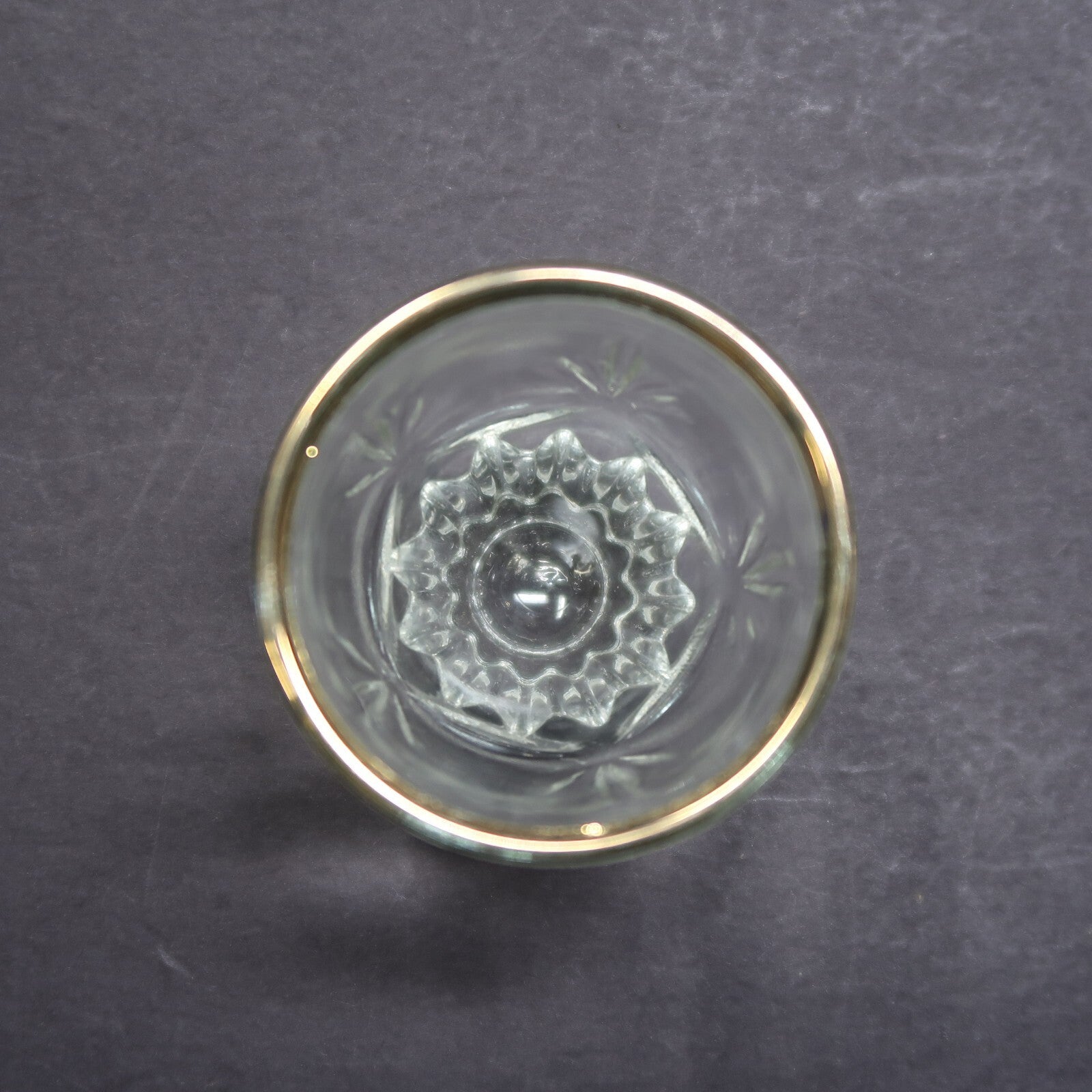 Gold Trim Shot Glass H 2.4"