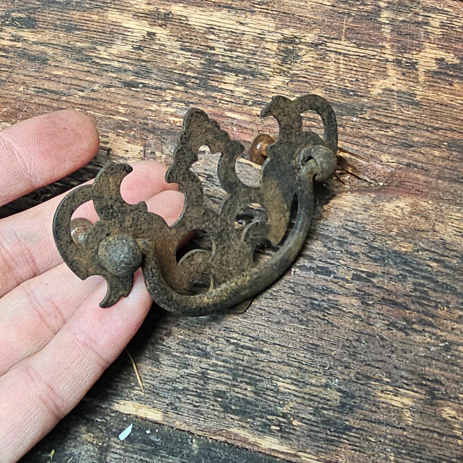 Set of 2 Vintage Rustic Drawer Pulls (B)