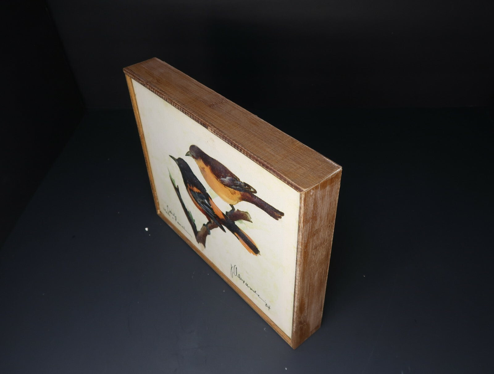 Oriole Male & Femal Shabby Chic Wall Art 10.5" x 8.5"