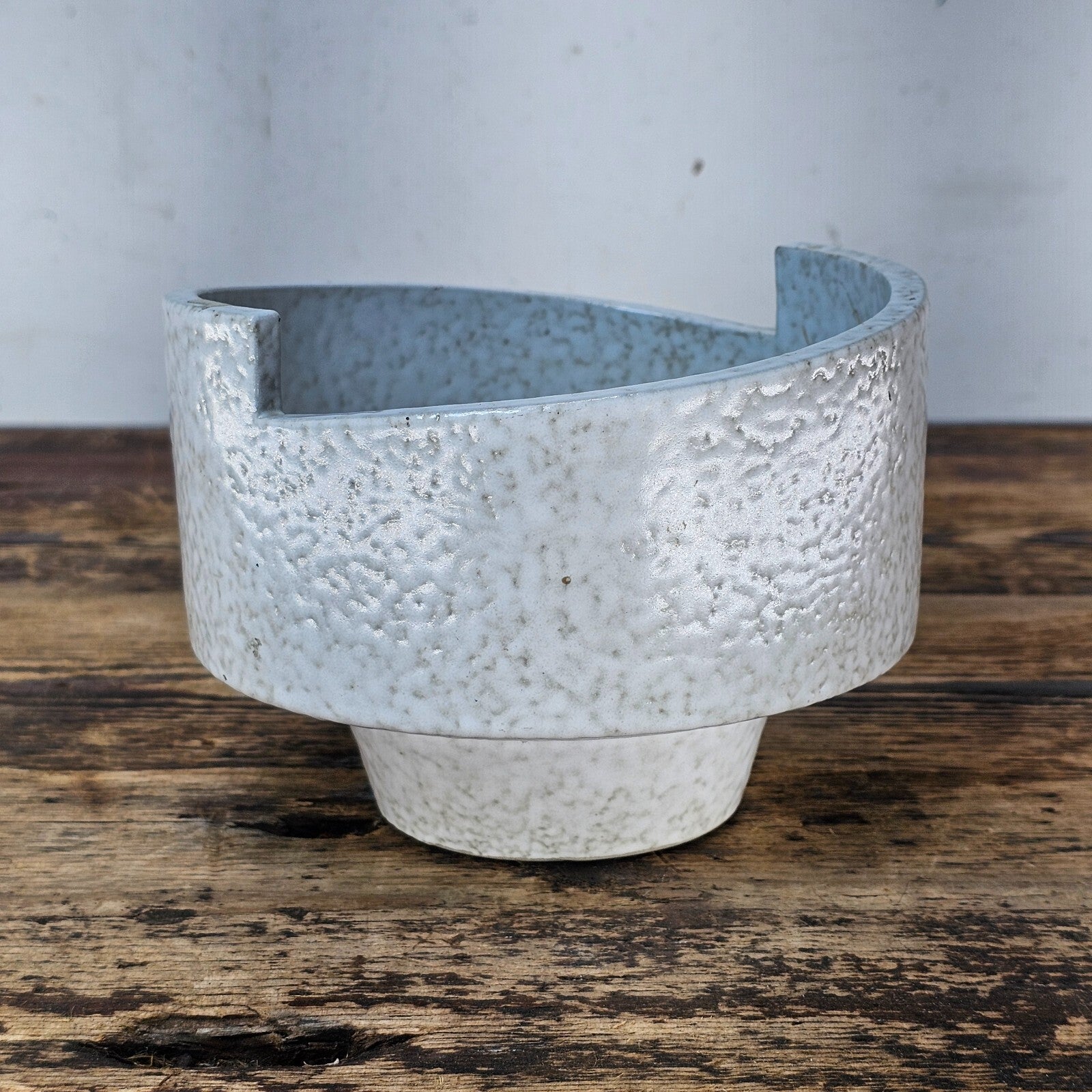 Vintage Kozan-gama Ashtray / Planter | Japanese MCM Brutalist Studio Pottery