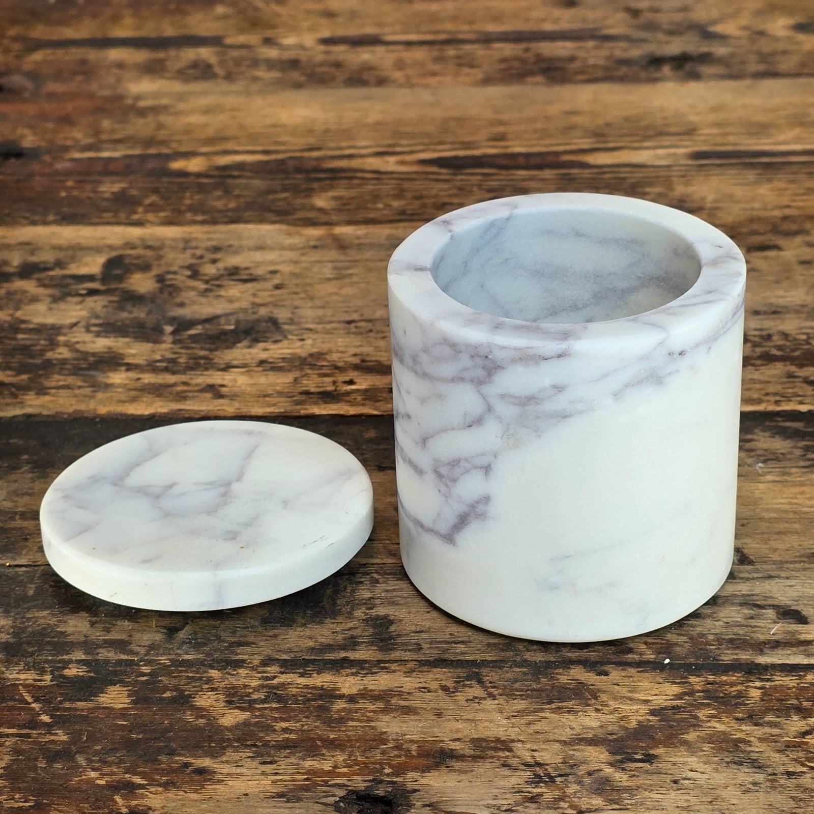 Threshold Marble Lidded Canister - Target (2016) - Bathroom / Kitchen Jar