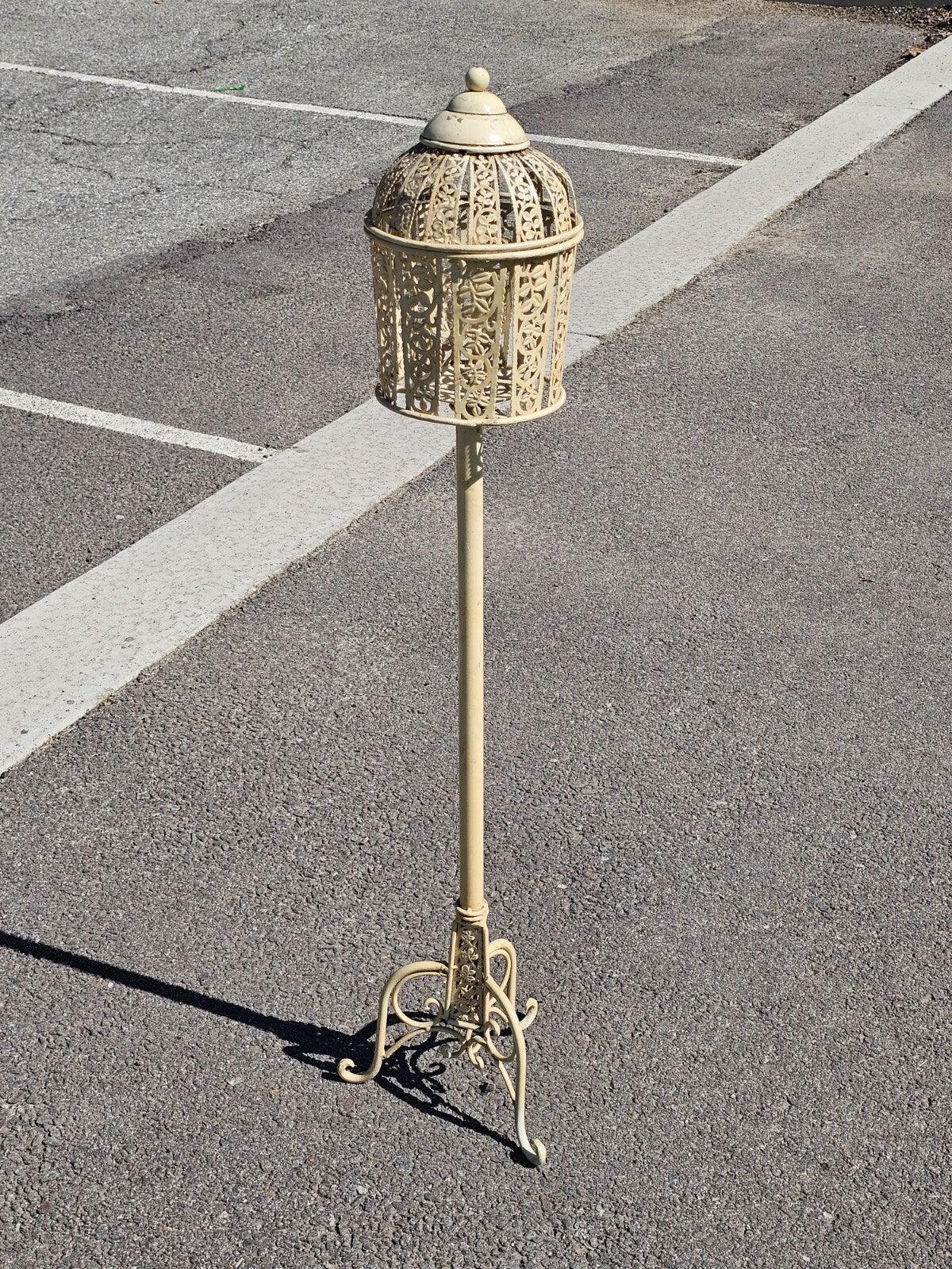 Vintage Style Birdcage Candle Holder Stand 45"H