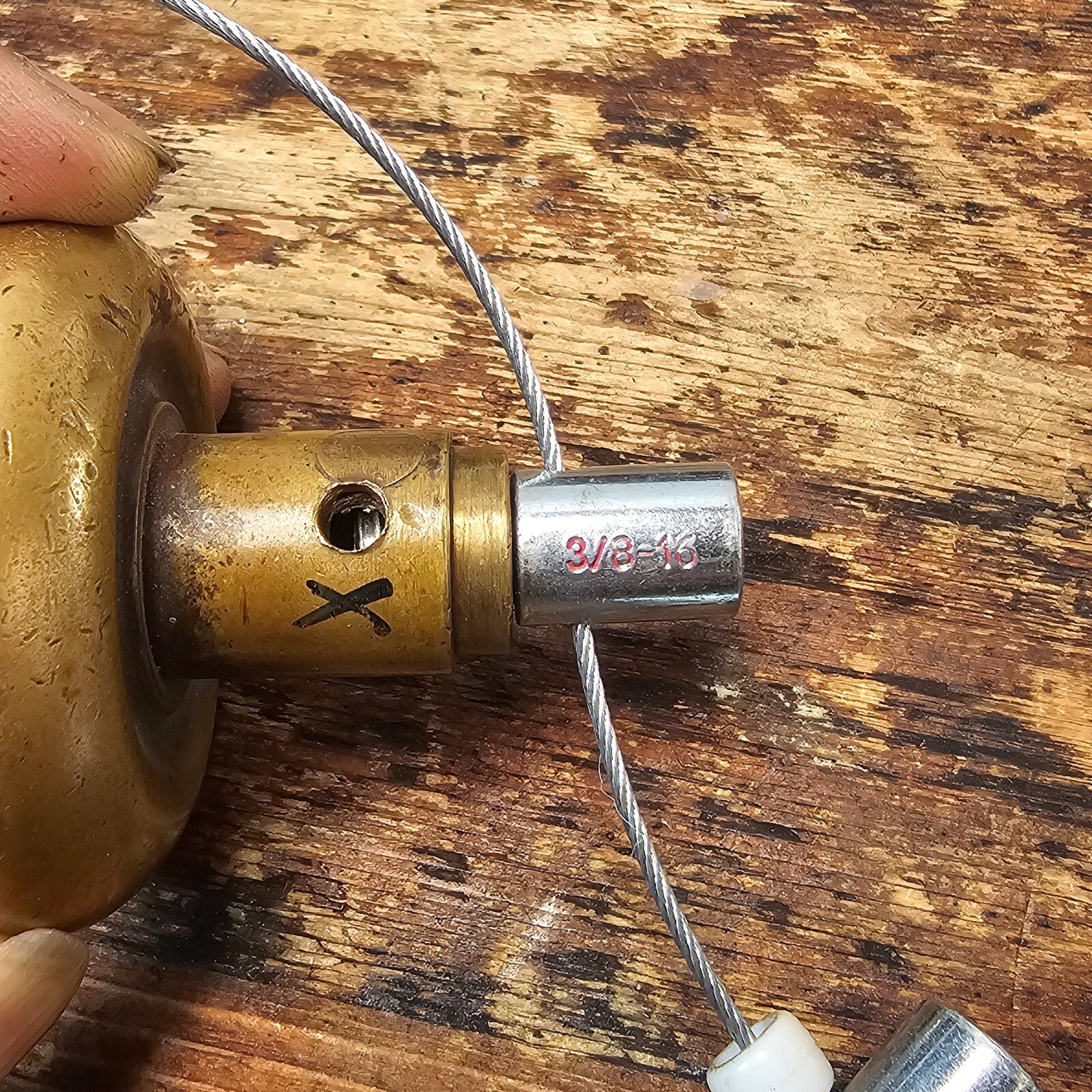 Antique Single Door Knob Solid Brass