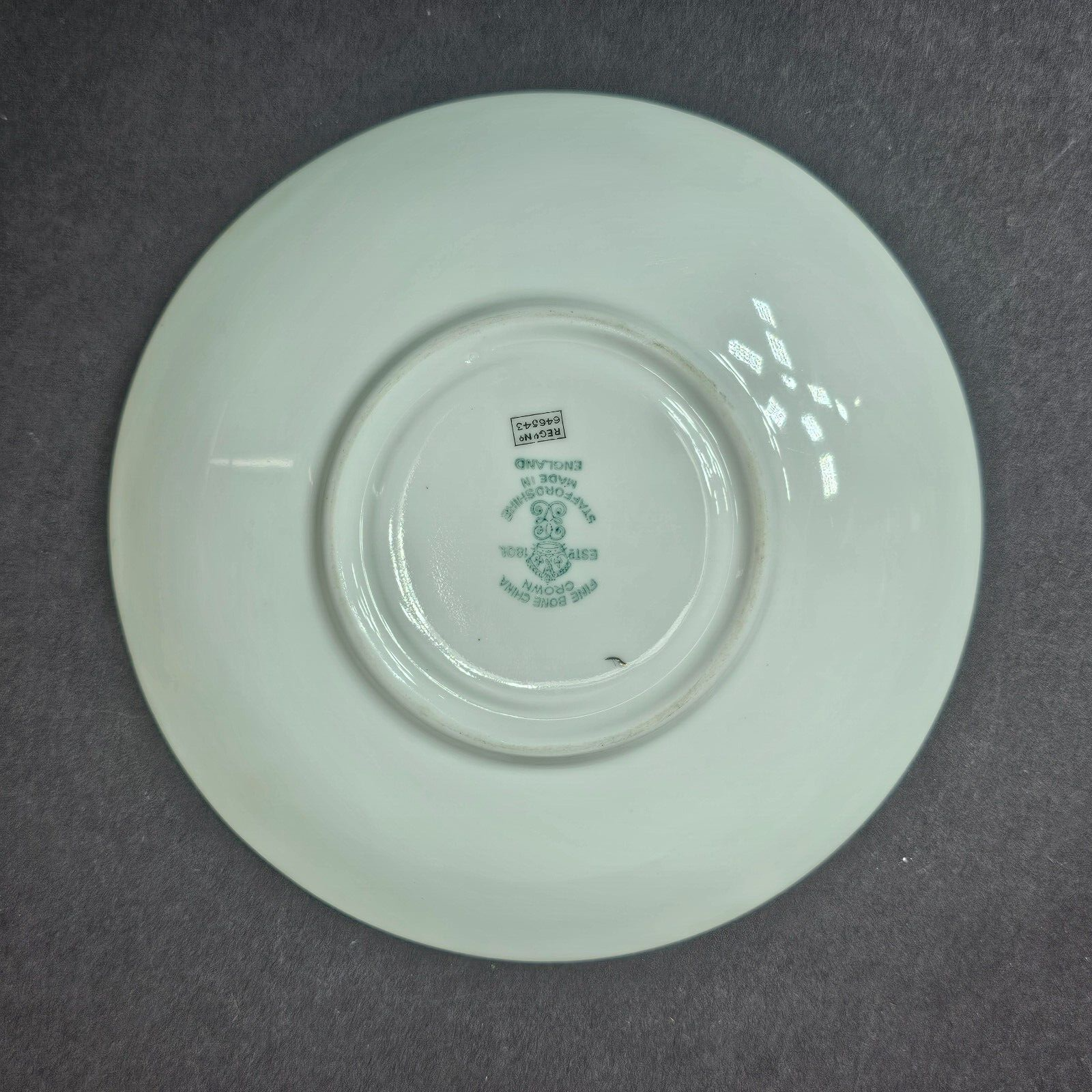 Vintage Fine Bone China Crown Staffordshire Teacup & Saucer Set From England
