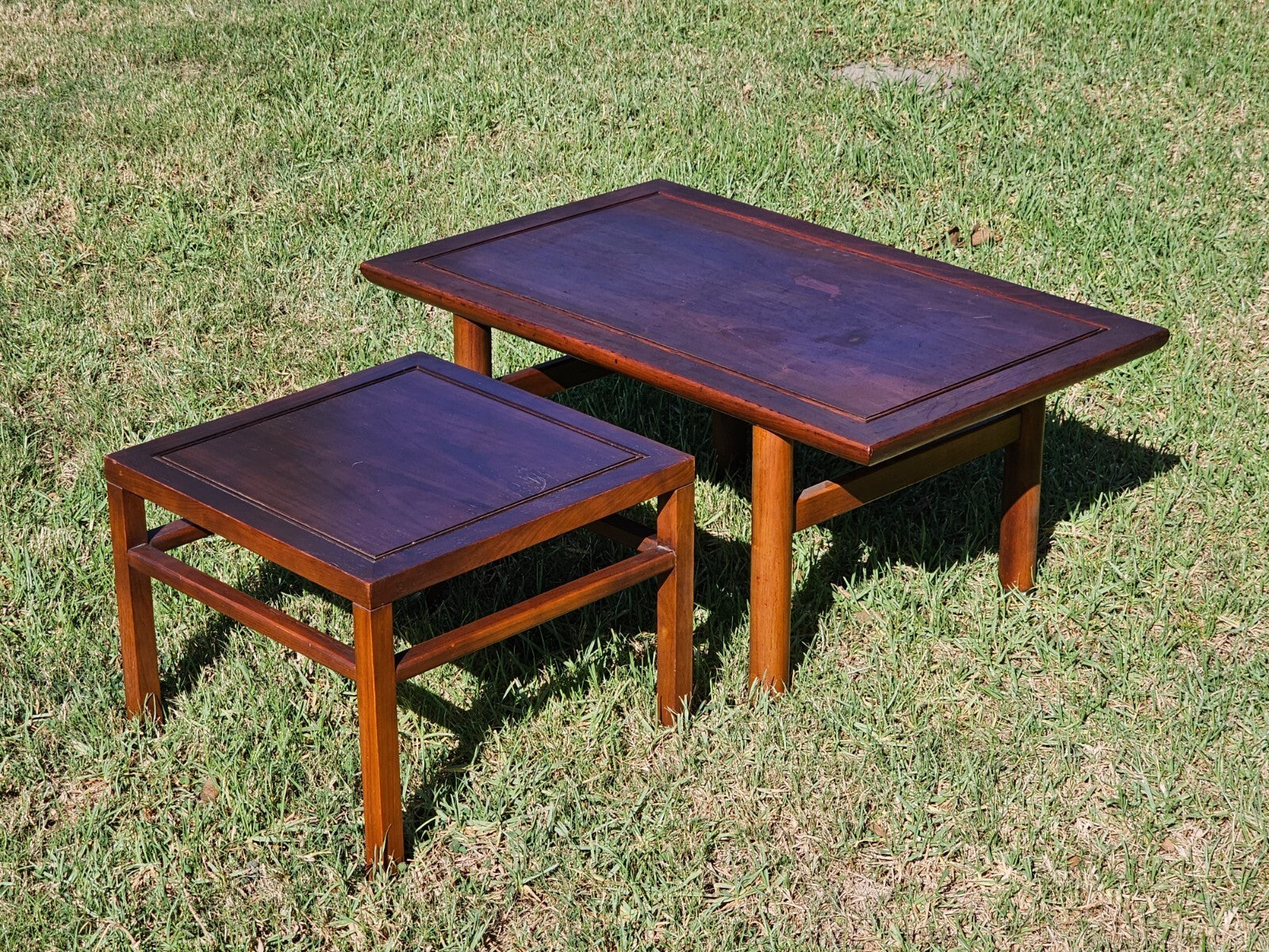 Drexel Heritage Ming Nesting Tables Asian Style Side Tables 32"L x 20"W x 15"H