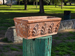 Vintage Italian Terracotta Planter – Weathered & Rustic – Marked 50 SILMA ITALY