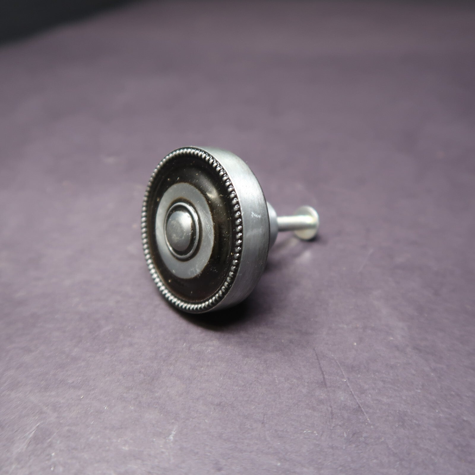 Round Stainless Steel Cabinet Drawer Knob Silver 1.5"